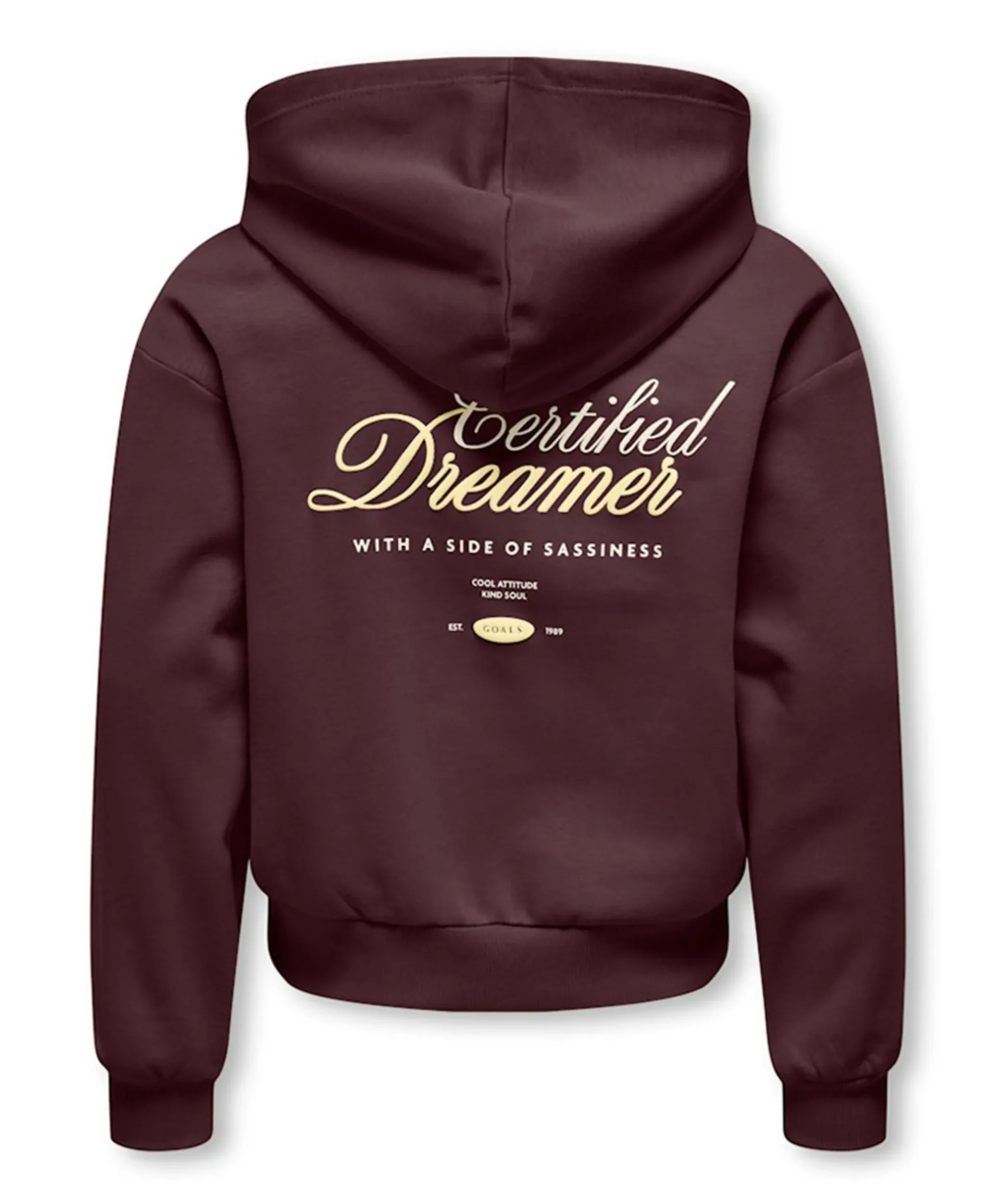 Meisjes hoodie bruin