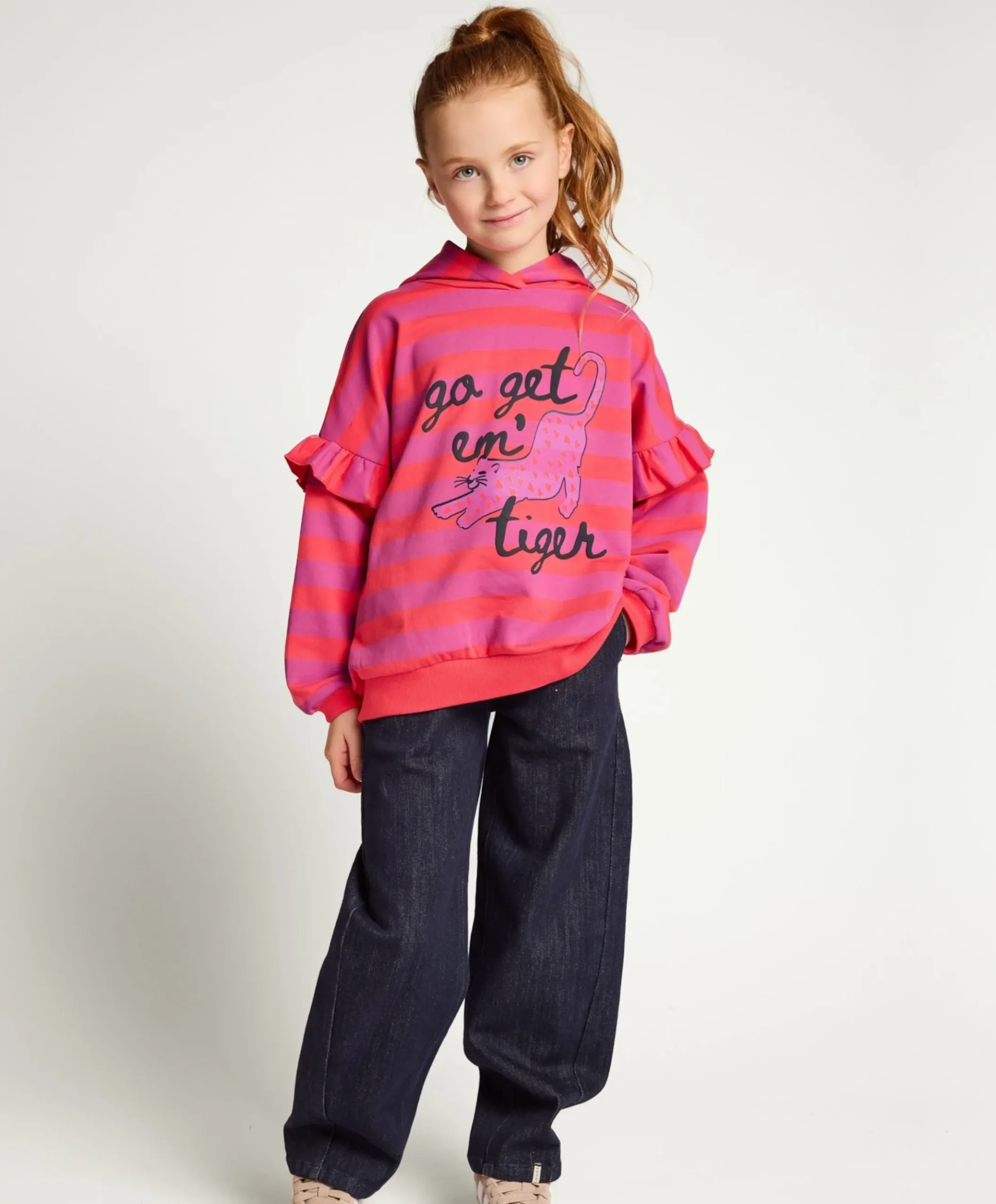 Meisjes hoodie multicolor