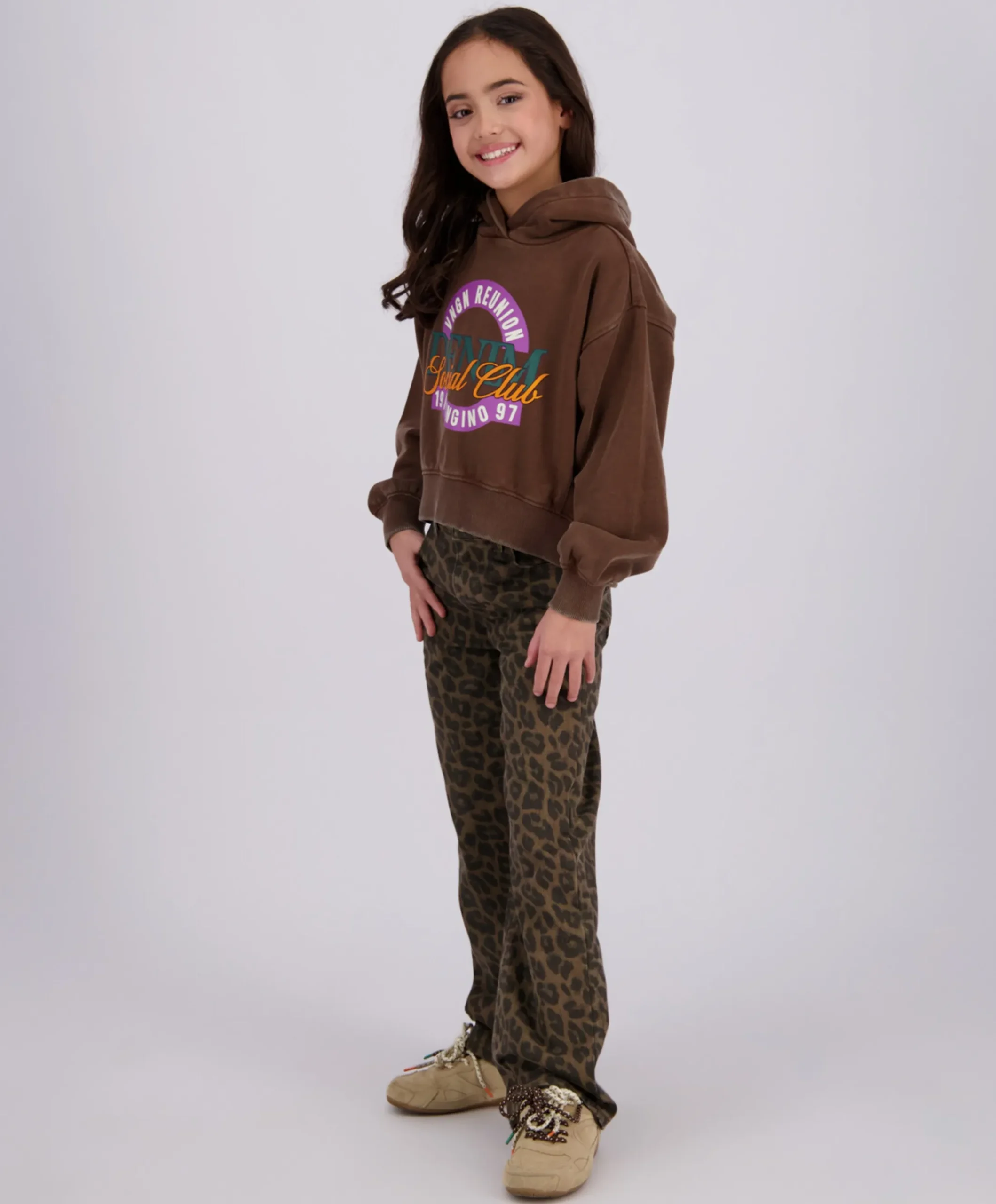Meisjes hoodie paars