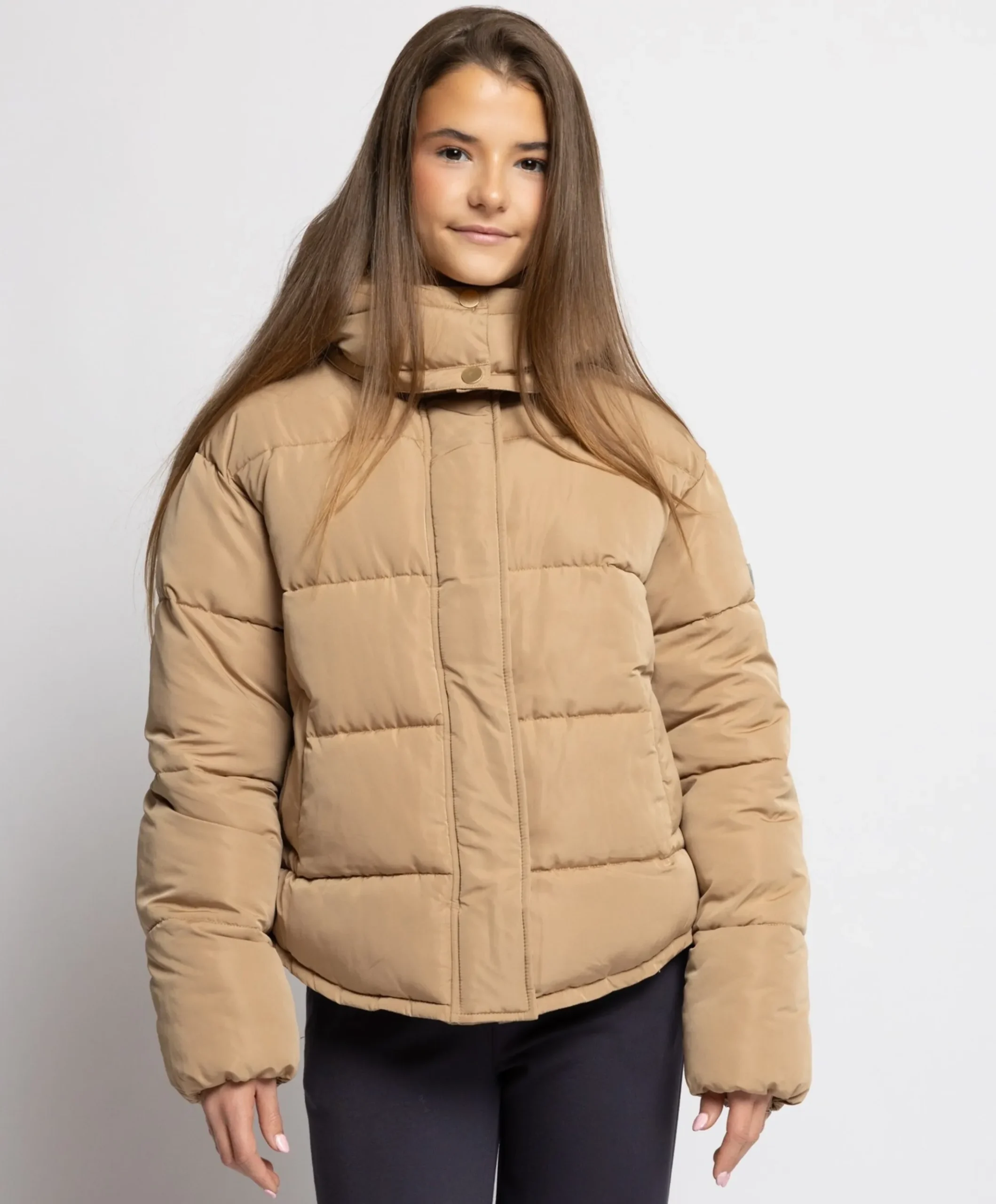 Meisjes jas beige