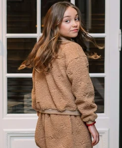 Meisjes jas beige