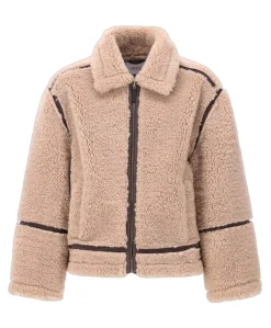 Meisjes jas beige
