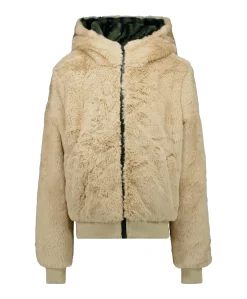 Meisjes jas beige