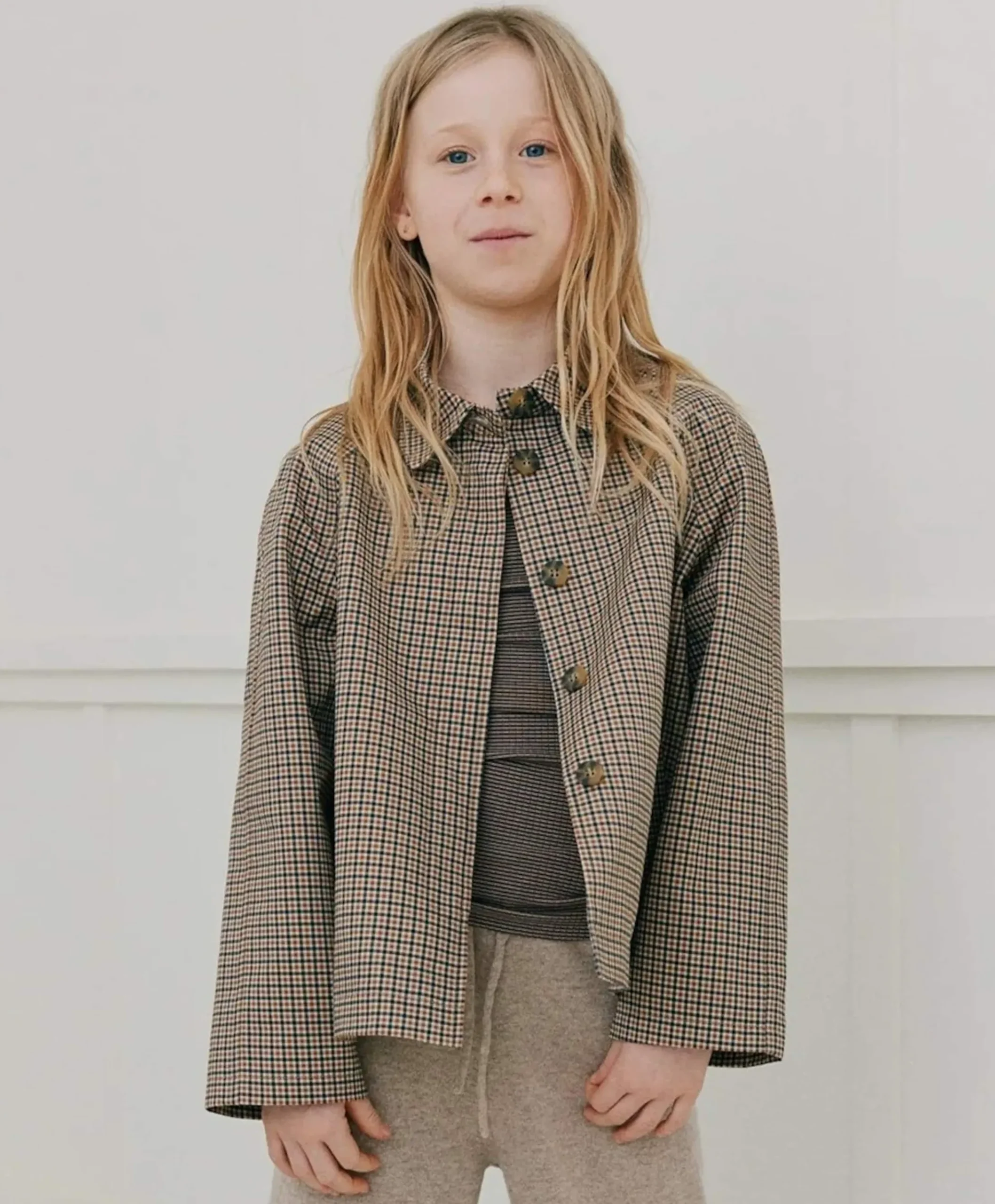 Meisjes jas beige