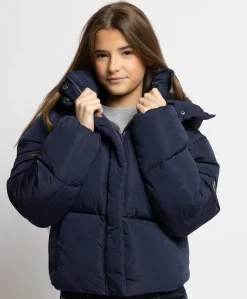 Meisjes jas blauw