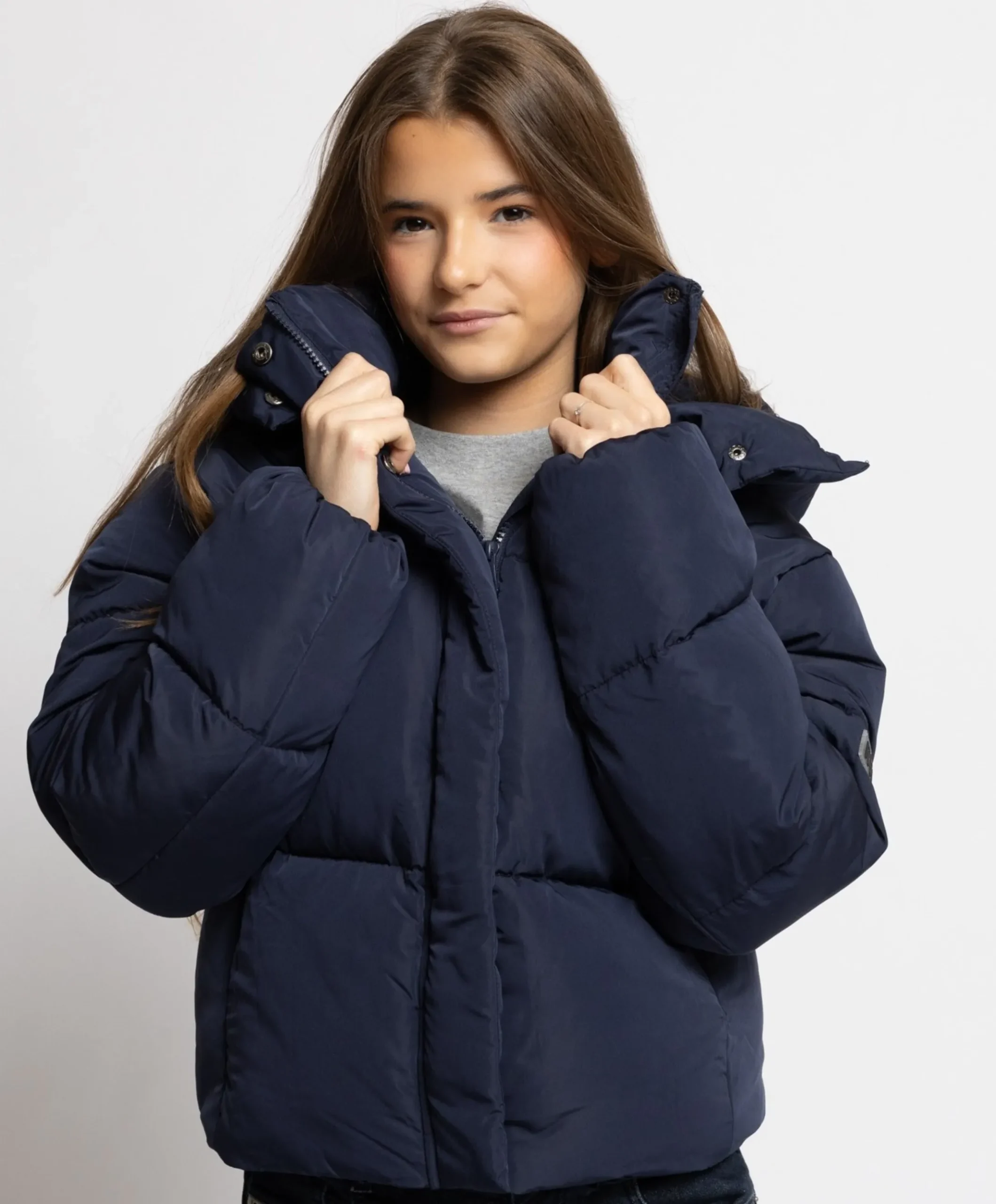 Meisjes jas blauw