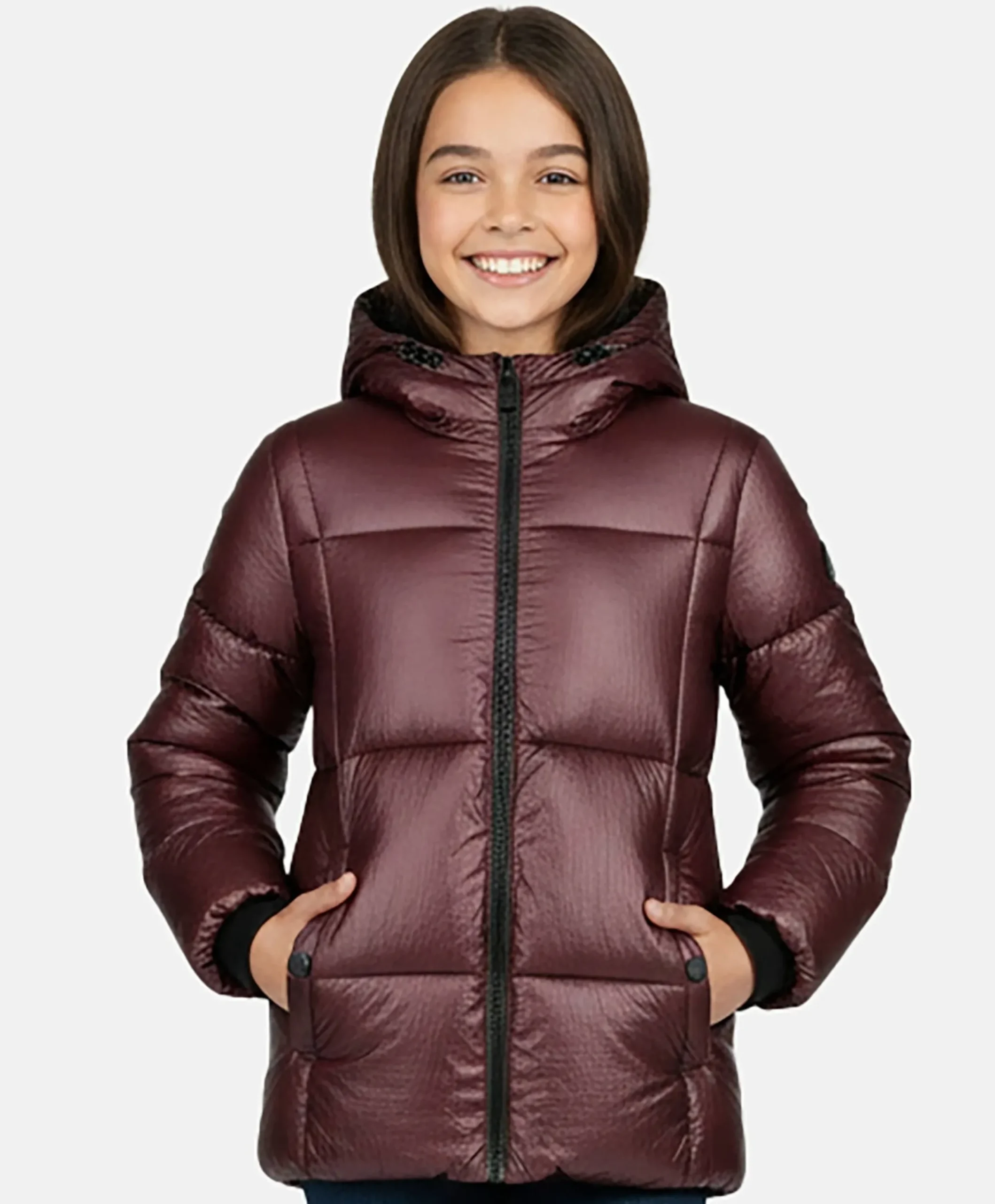 Meisjes jas bordeaux