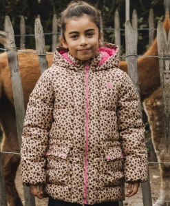 Meisjes jas bruin