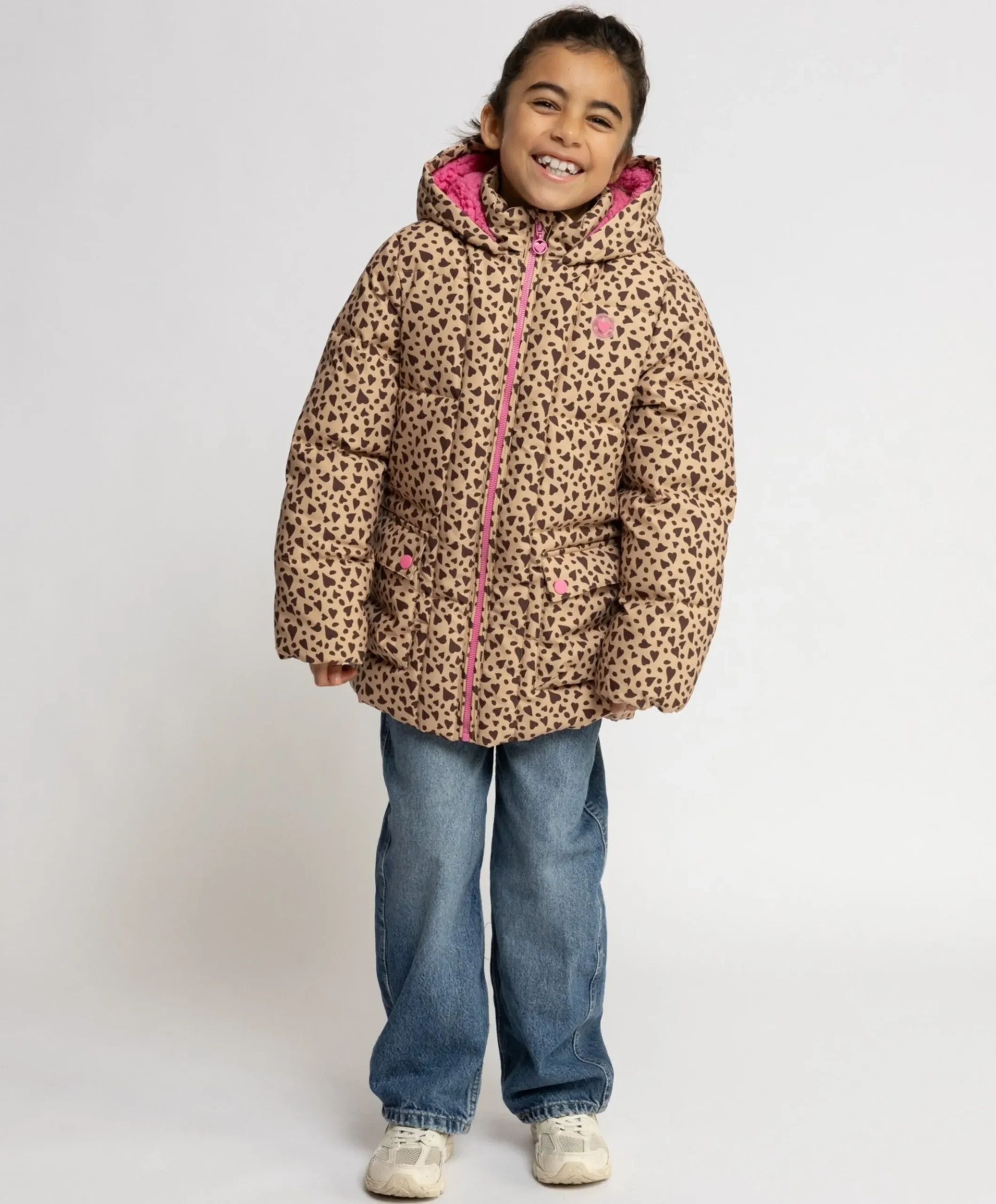 Meisjes jas bruin