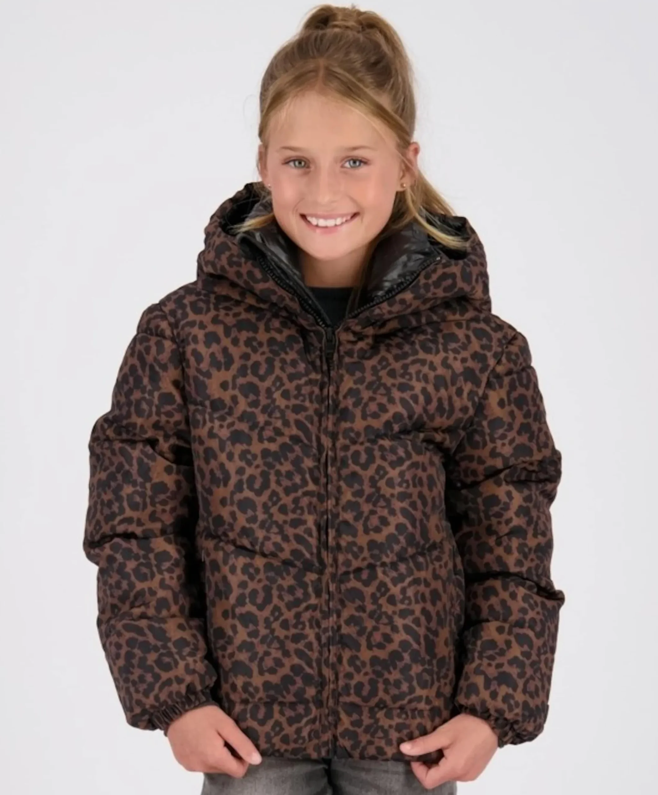 Meisjes jas bruin