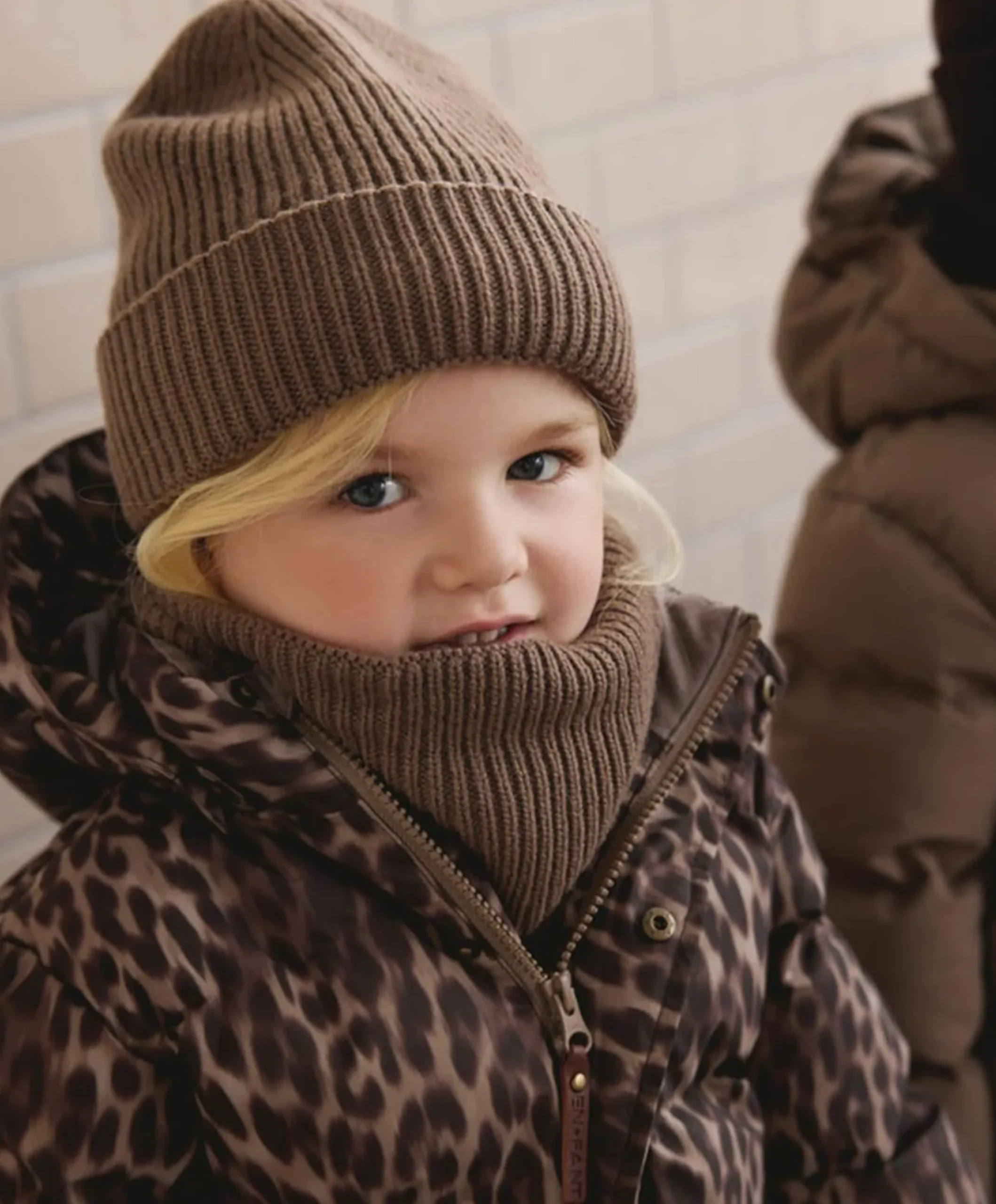 Meisjes jas bruin