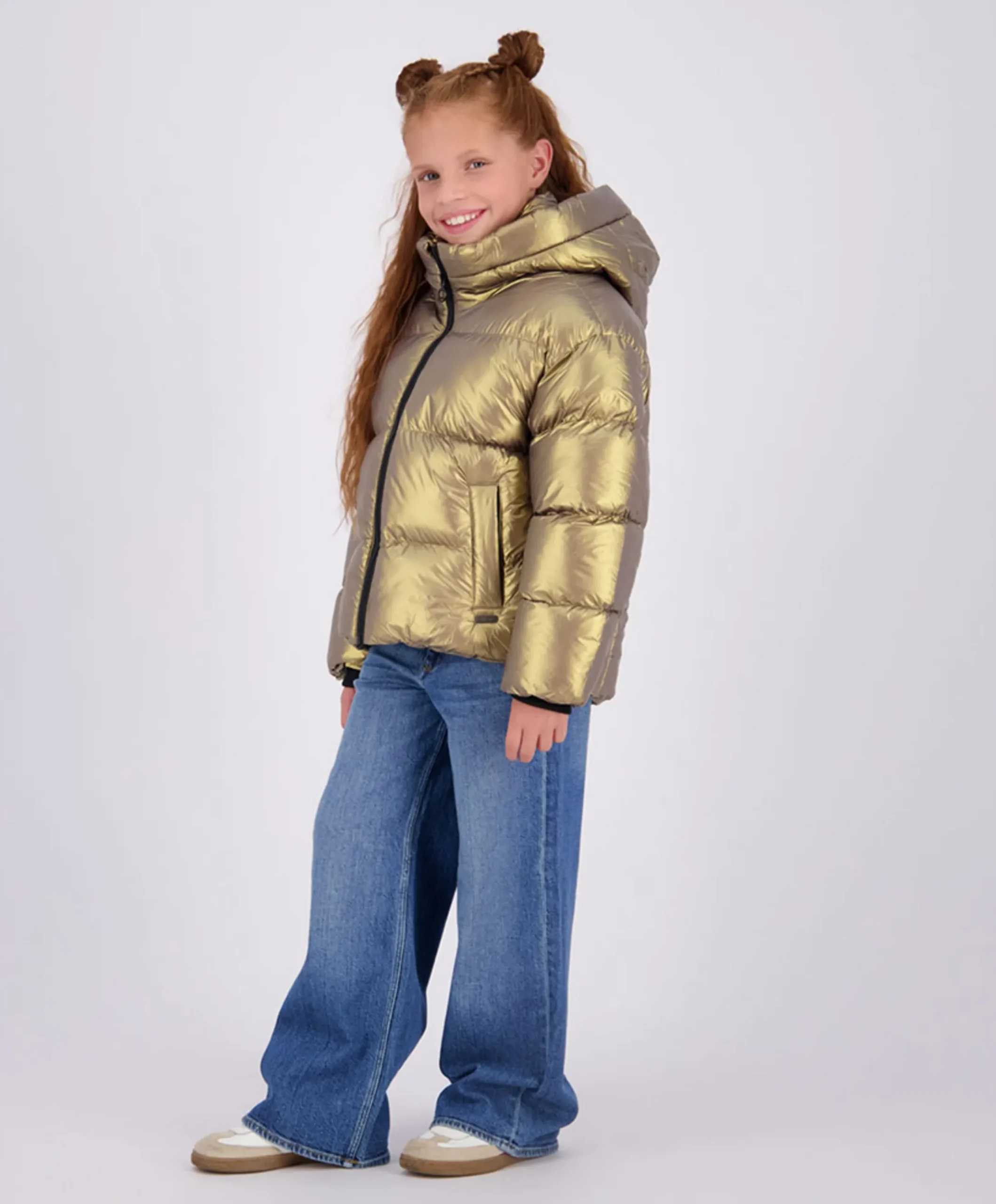 Meisjes jas goud