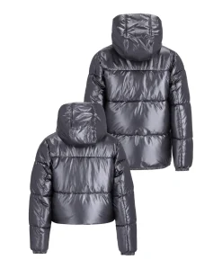 Meisjes jas zilver