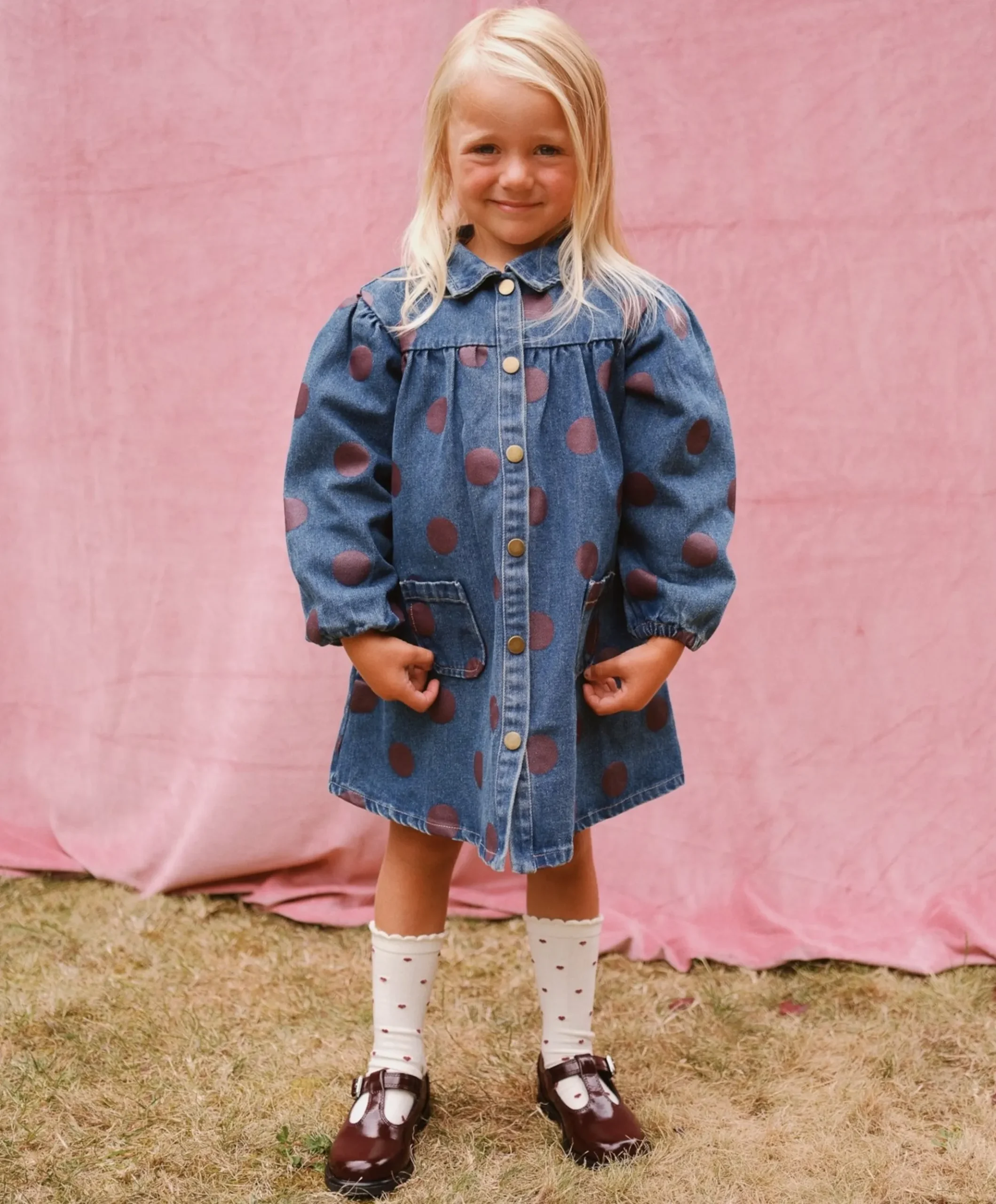 Meisjes jurk blauw