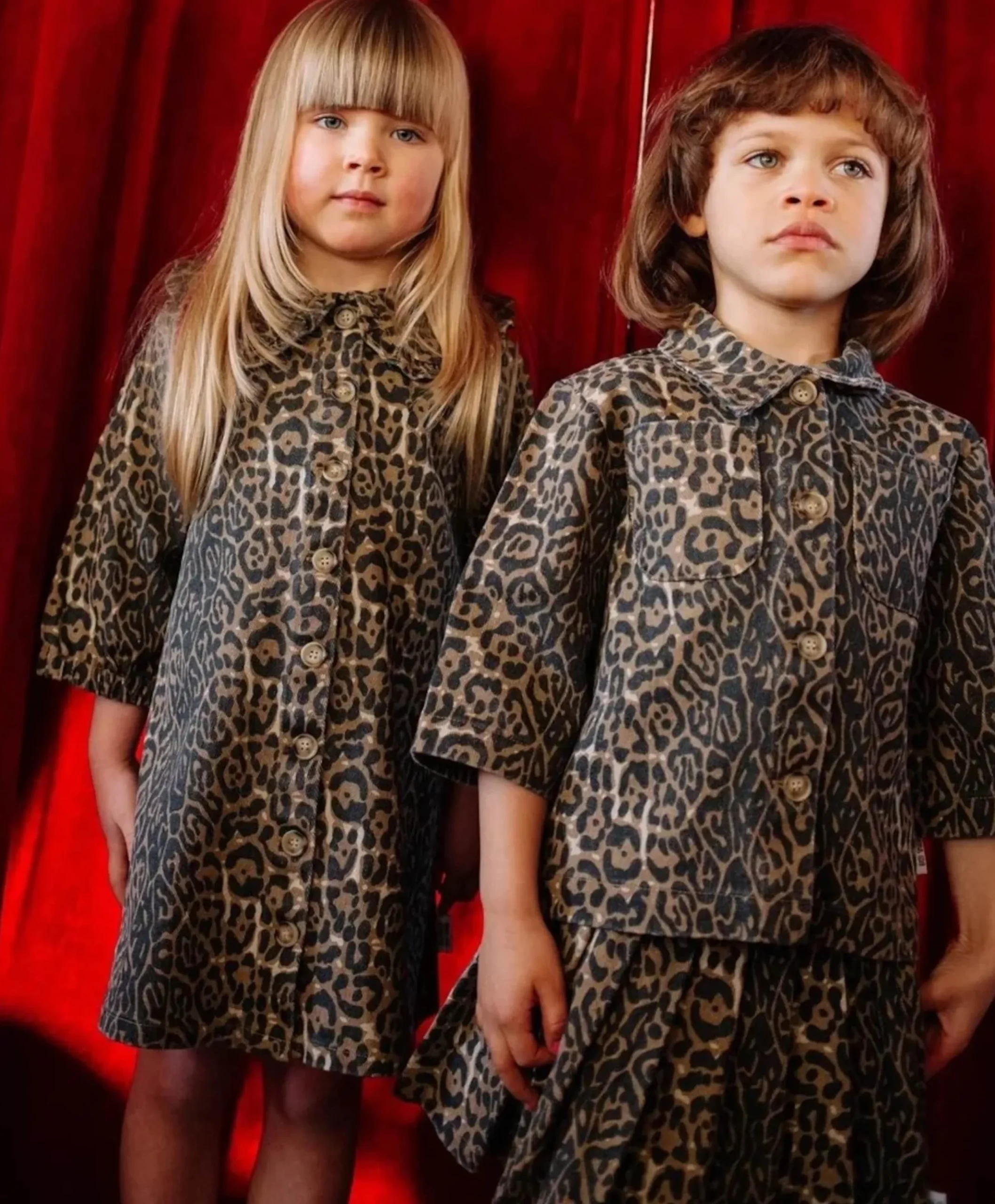 Meisjes jurk bruin