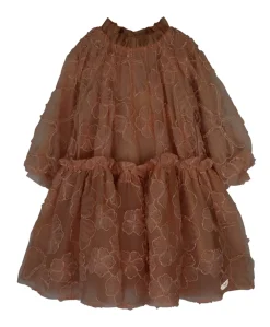 Meisjes jurk bruin