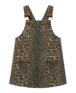 Meisjes jurk bruin