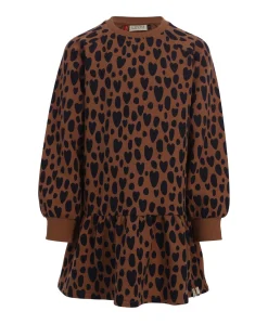 Meisjes jurk bruin
