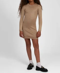 Meisjes jurk bruin