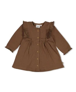 Meisjes jurk bruin