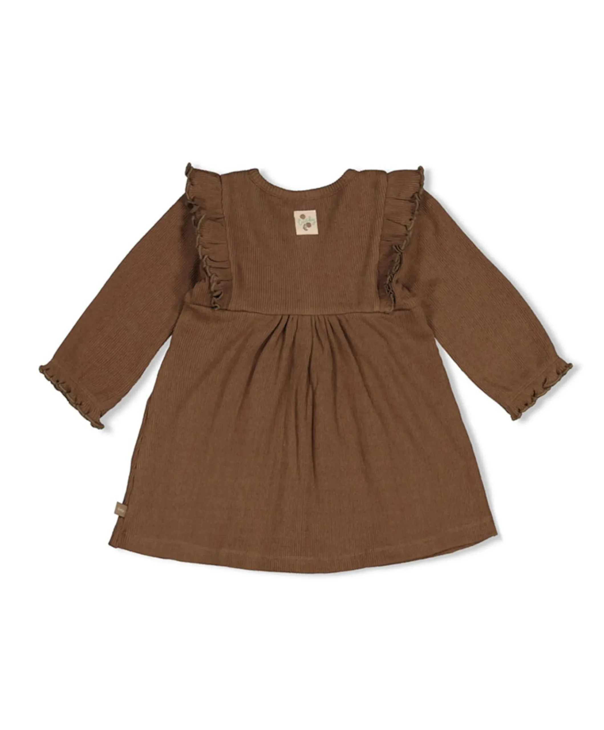 Meisjes jurk bruin