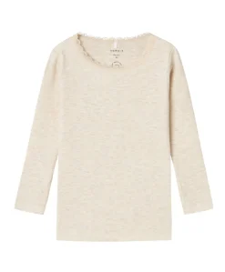 Meisjes longsleeve beige