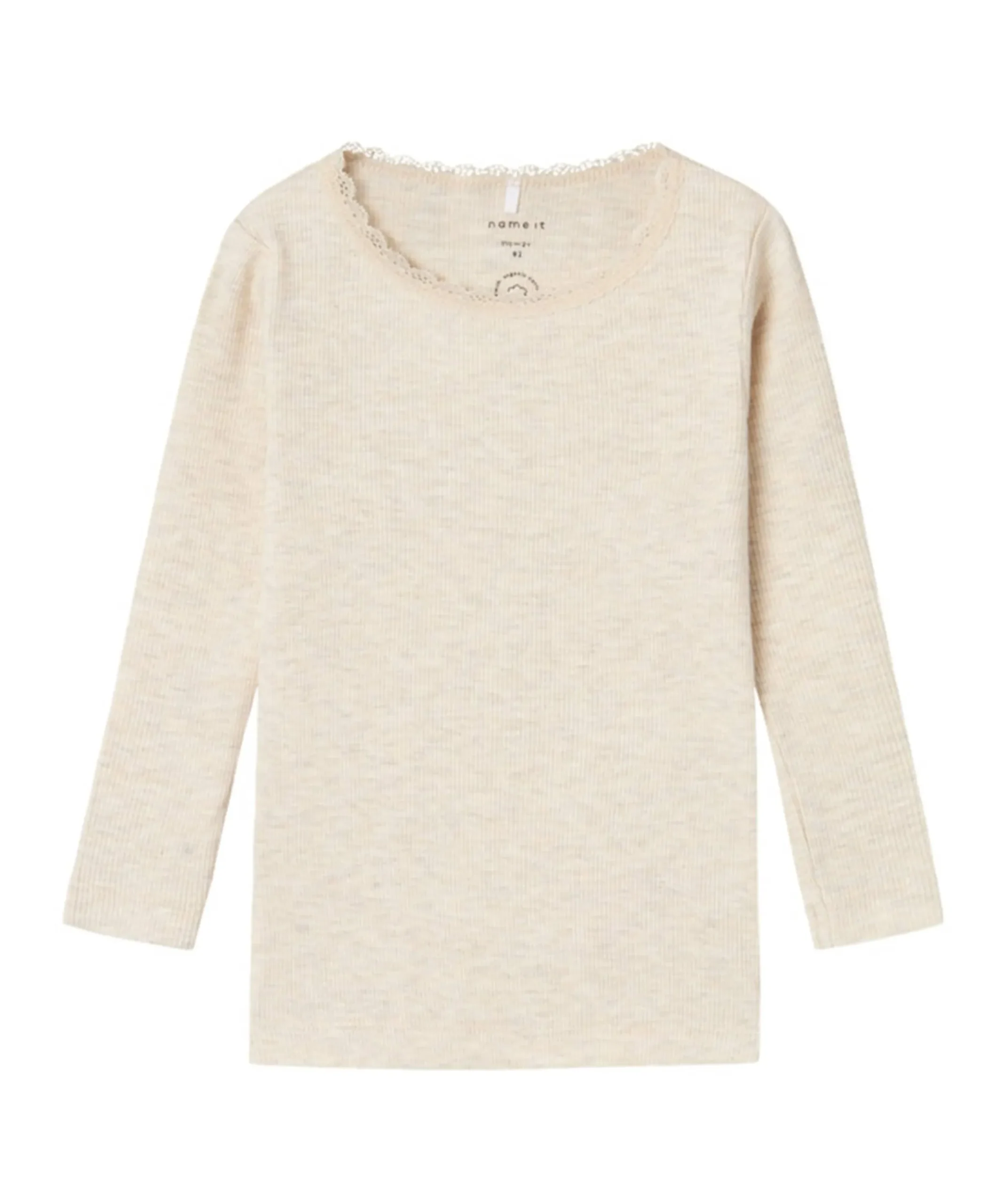 Meisjes longsleeve beige