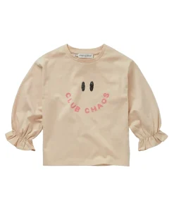 Meisjes longsleeve beige