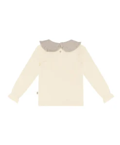 Meisjes longsleeve beige