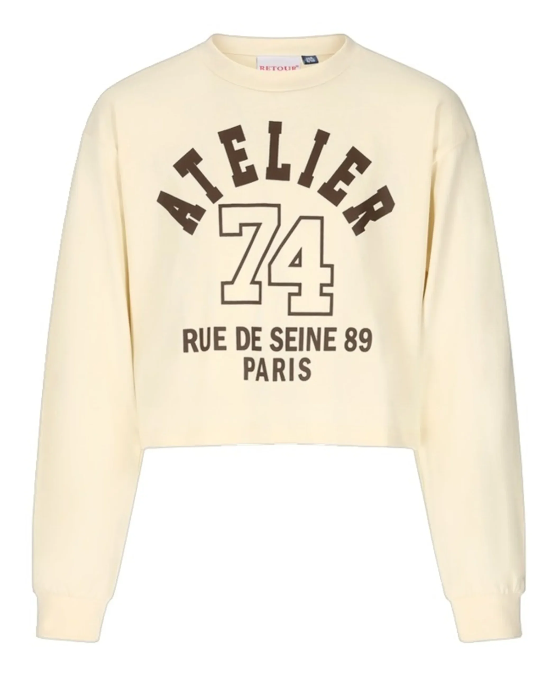 Meisjes longsleeve beige