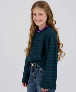 Meisjes longsleeve blauw