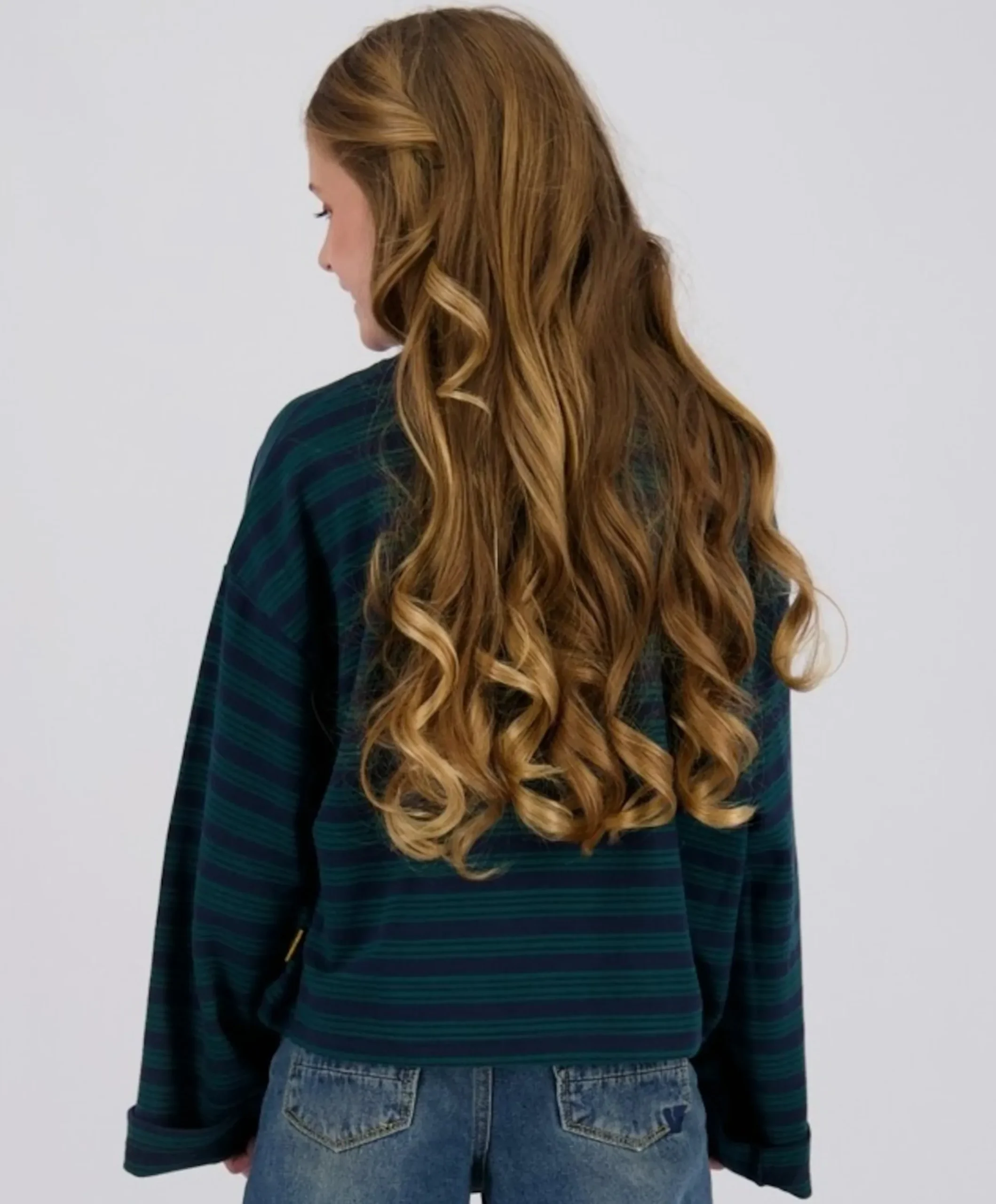 Meisjes longsleeve blauw