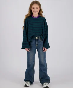 Meisjes longsleeve blauw