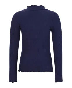 Meisjes longsleeve blauw
