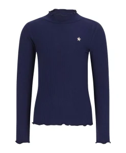 Meisjes longsleeve blauw