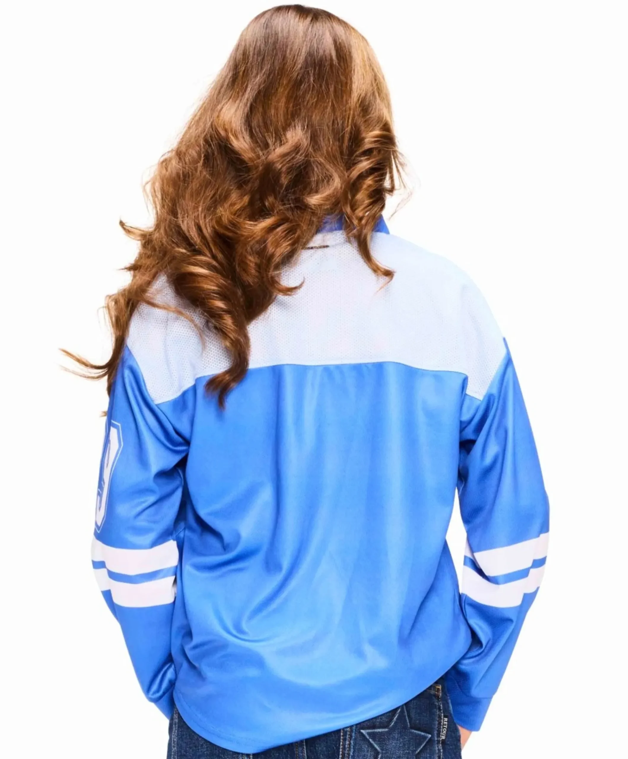 Meisjes longsleeve blauw