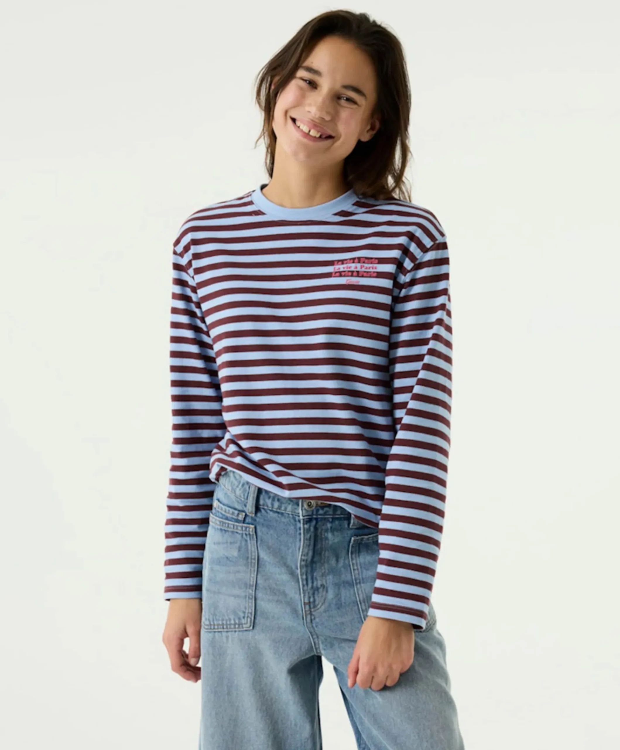 Meisjes longsleeve blauw