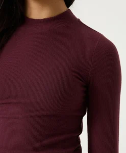 Meisjes longsleeve bordeaux