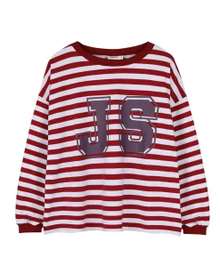 Meisjes longsleeve bordeaux