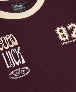 Meisjes longsleeve bordeaux