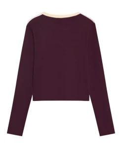 Meisjes longsleeve bordeaux