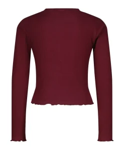 Meisjes longsleeve bordeaux