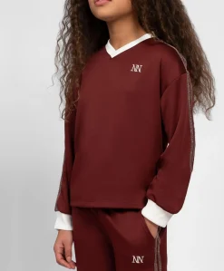 Meisjes longsleeve bordeaux
