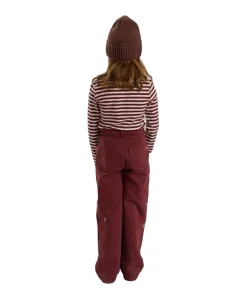 Meisjes longsleeve bordeaux