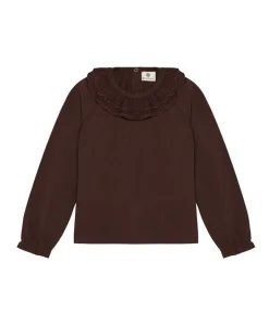 Meisjes longsleeve bordeaux
