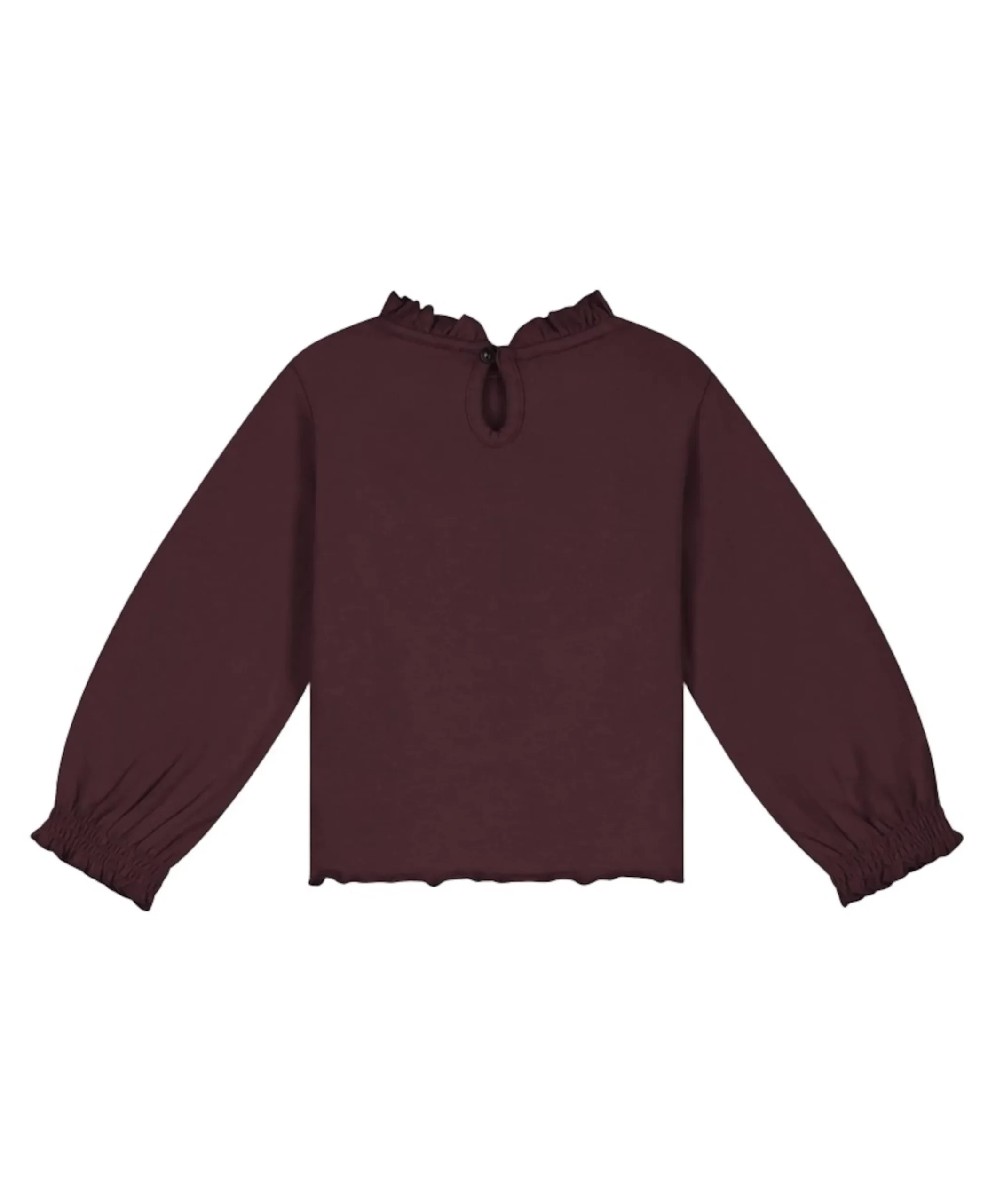 Meisjes longsleeve bordeaux