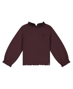 Meisjes longsleeve bordeaux
