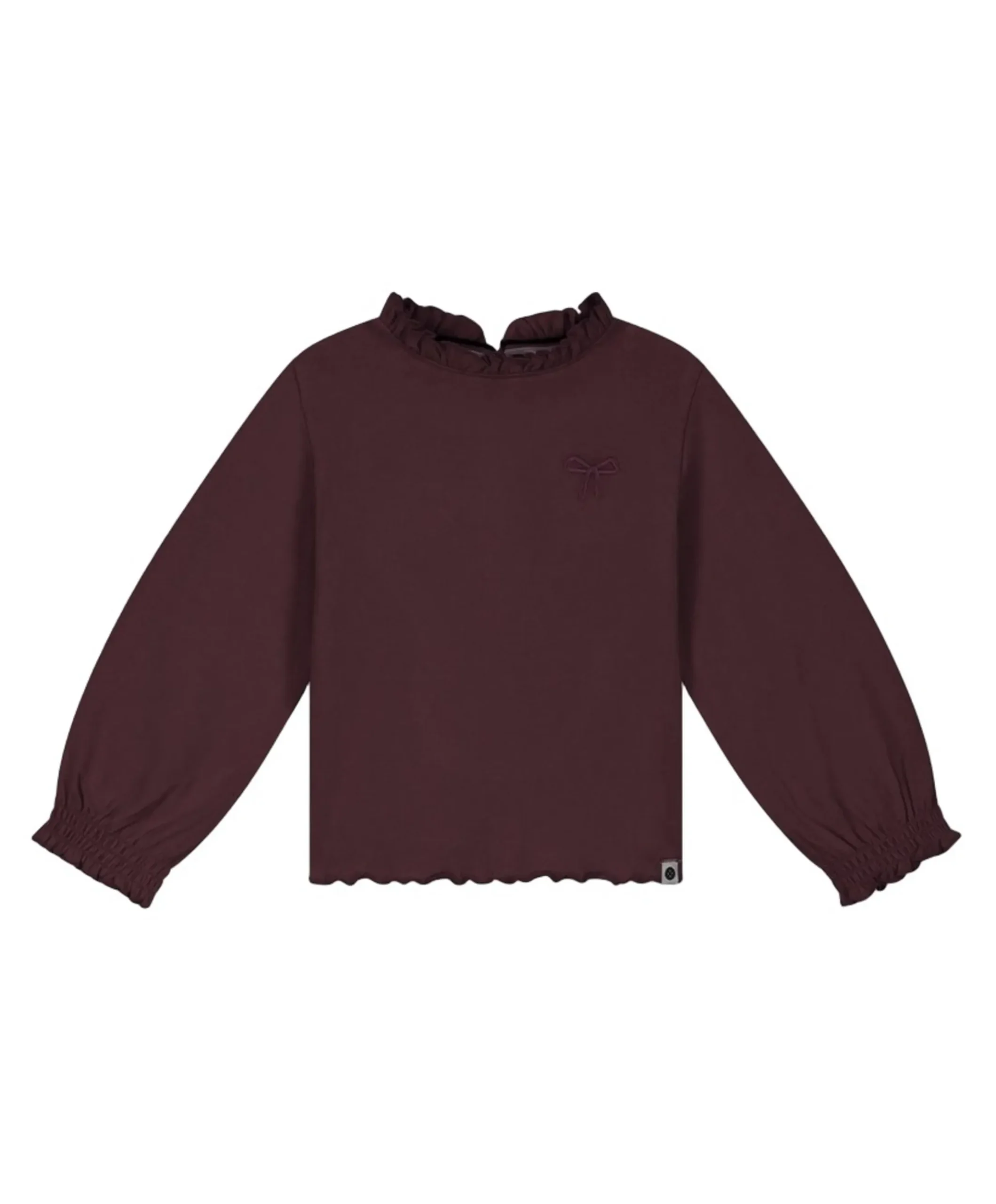 Meisjes longsleeve bordeaux