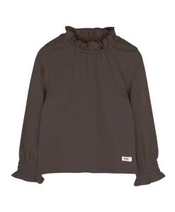 Meisjes longsleeve bruin