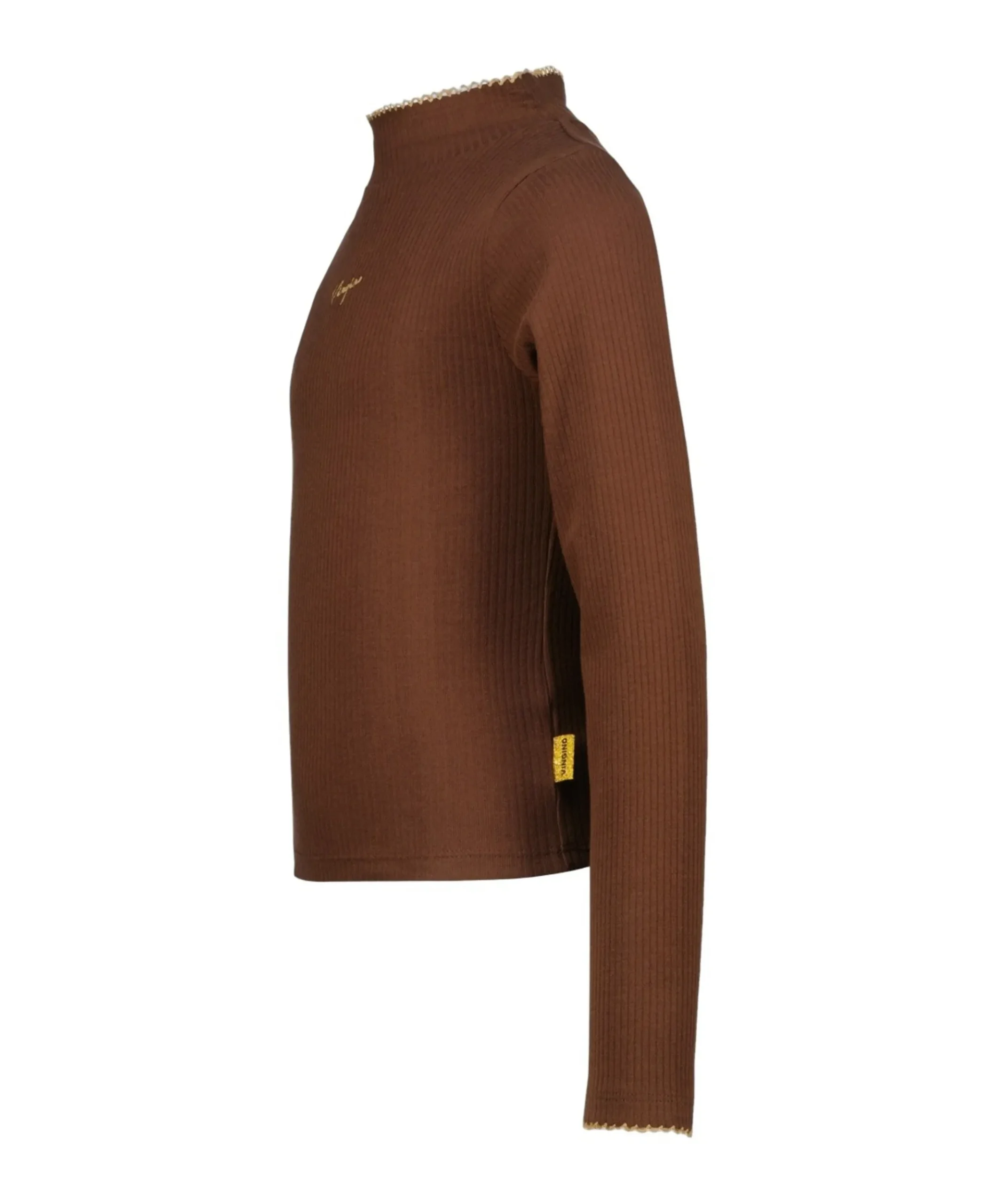 Meisjes longsleeve bruin